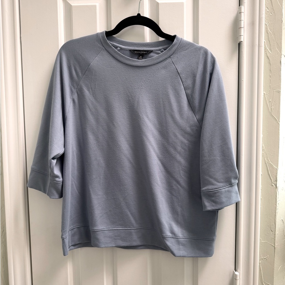 French Terry Gather Sleeve Sweater